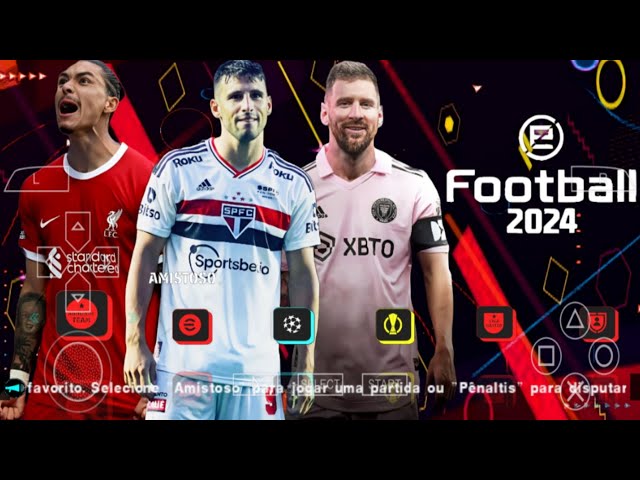 PES Efootball atualizado2022 para ppsspp/psp Android séries A,B,C,D do  Brasil. 