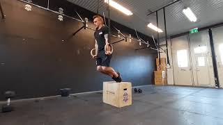 Strict assisted tempo ring dips