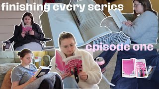 finishing every series i am in the middle of! 📖 *spoiler free reading vlog*
