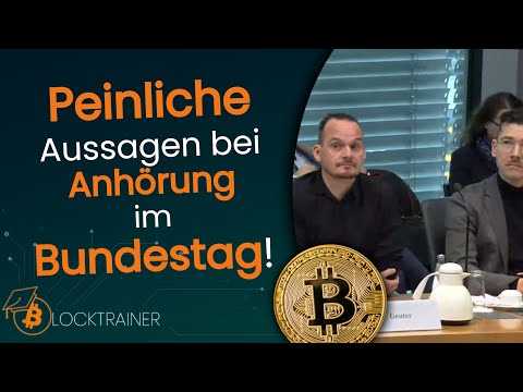 "Experten" treffen peinliche Aussagen über BITCOIN bei Anhörung im Bundestag über Web3 & Metaverse!