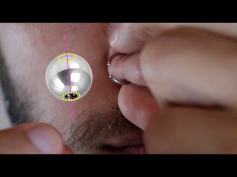 Vídeo: Como abrir um piercing meio fechado?