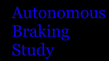 System Dynamics Autonomous Braking Study