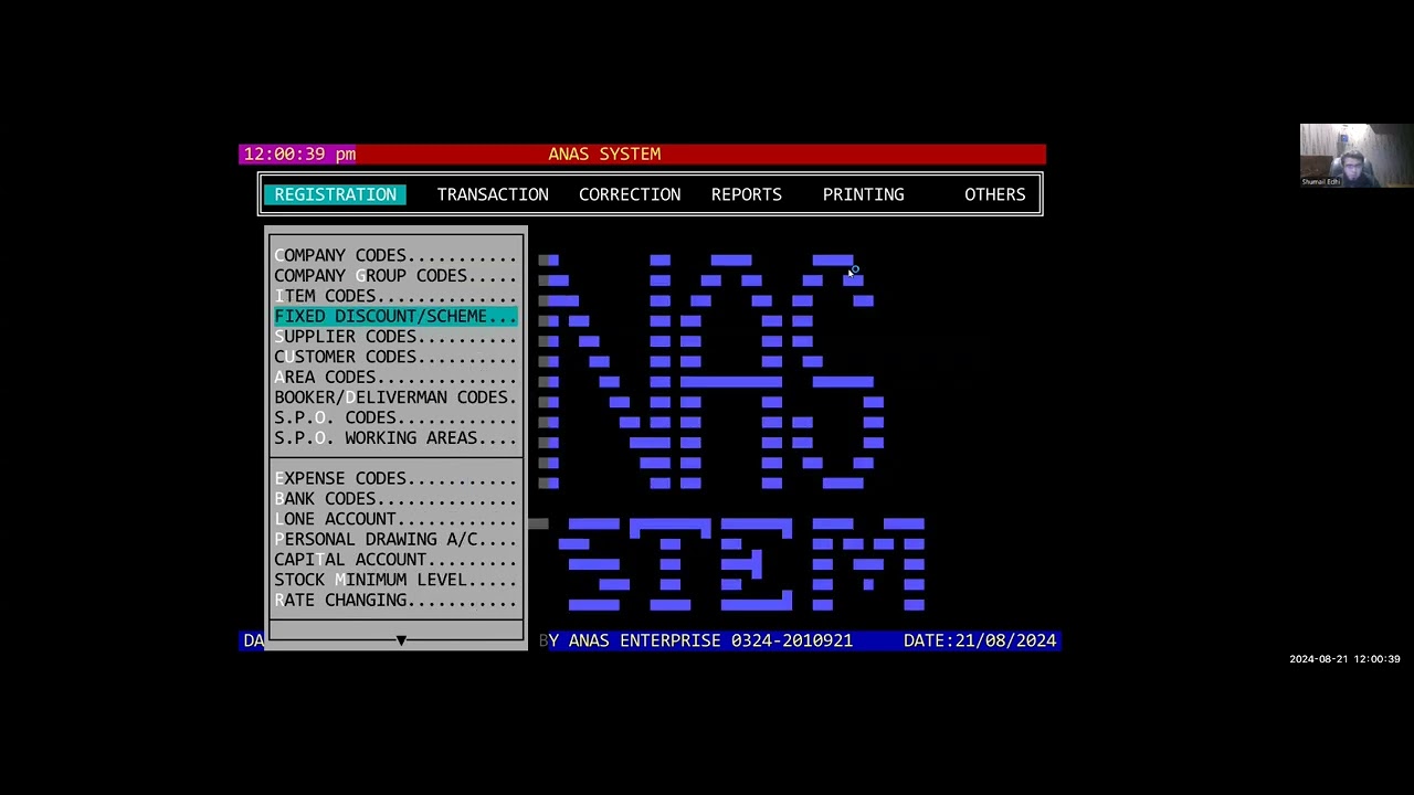 Distribution software how to register product, customer etc ...