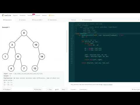 LeetCode 每日一題 Daily Challenge 1026. Maximum Difference Between Node and Ancestor