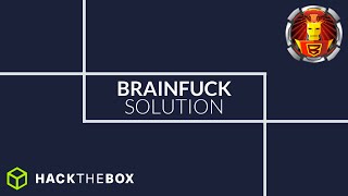 BRAINFUCK ⚪ | HackTheBox - Solution
