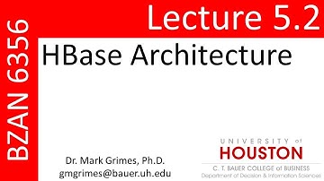 BZAN 6356 Lecture 5.2: HBase Architecture