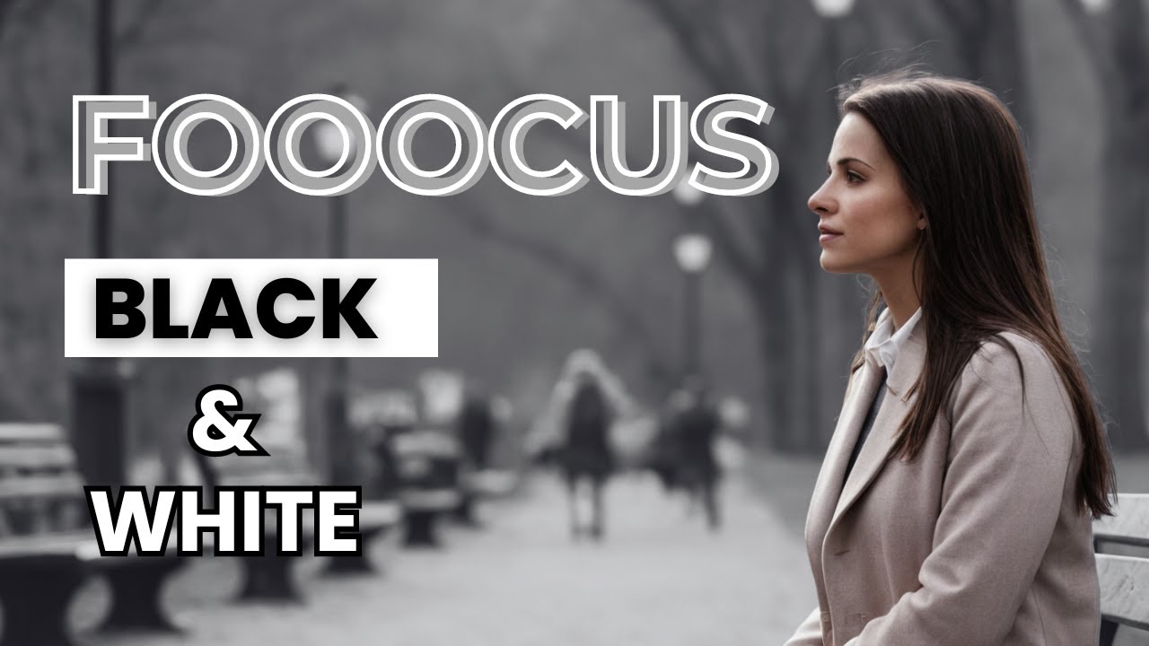 Fooocus black and white: semi-colored images - Stable Diffusion - YouTube