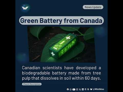 Canada’s Eco Battery Dissolves in Soil