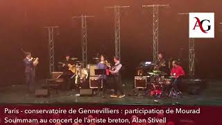 Paris : Mourad Soummam au concert de l'artiste Breton, Alan Stivell