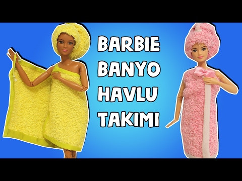 Barbie Bebeklere Banyo Havlusu Yapımı - Bidünya Oyuncak Çocuk Videosu