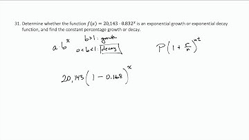 Example Exponential Models and Constant Percentage Change