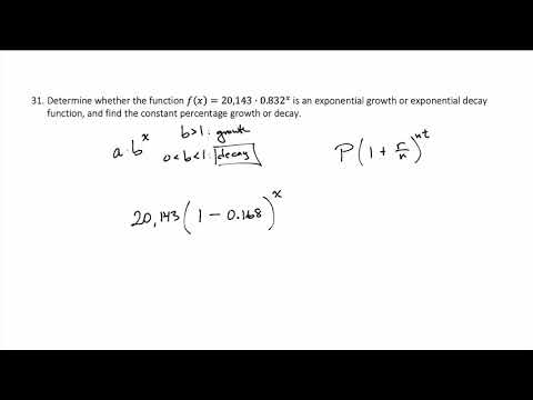 Example Exponential Models and Constant Percentage Change