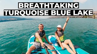 Swimming in a BREATHTAKING Turquoise Blue Lake in Canada: Vernon, British Columbia // Nat and Max