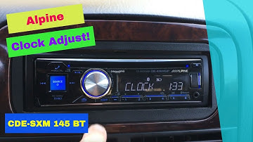Alpine CDE-SXM 145BT Clock Adjust