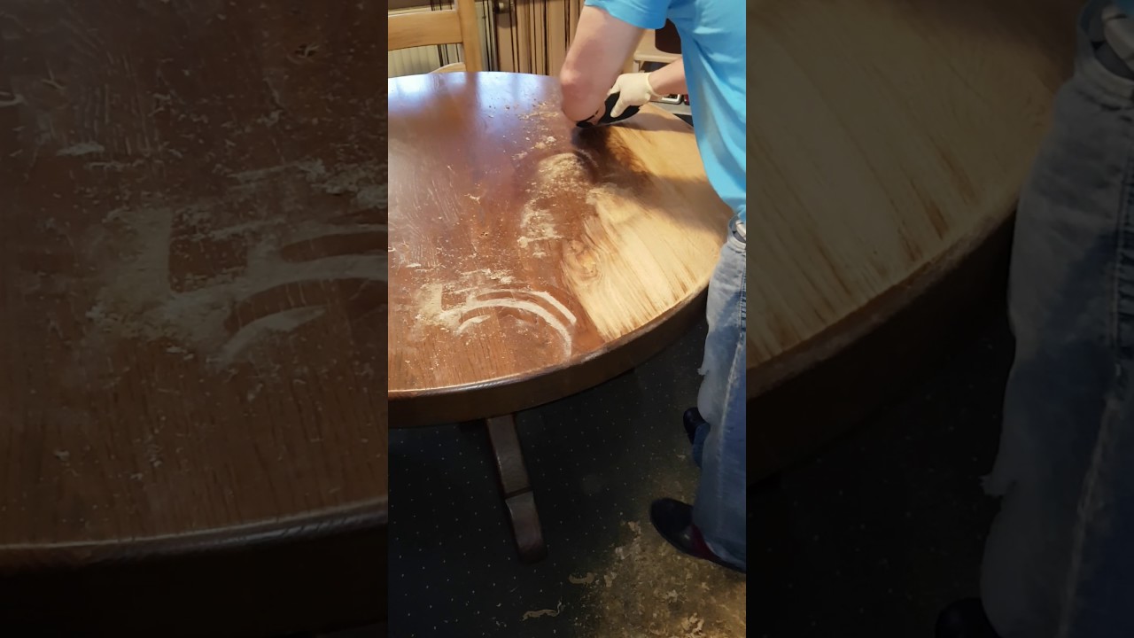 Eichenmöbel restaurieren! - YouTube