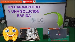 Reparar TV LG muestra Pantalla Blanca Falla de Corrector de Gama Imagen Negativa Electronica Nuñez