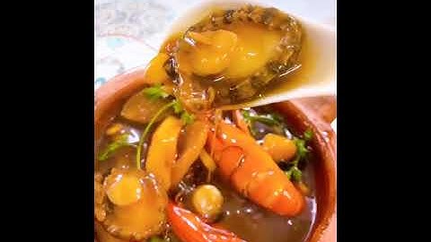 Súp Bào Ngư , Tôm Càng , Còi Sò Điệp , Thanh Cua , Bông Trùng Thảo , Nấm Đông Cô , Hạt sen, #shorts