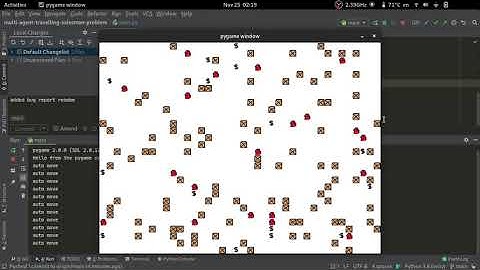 Multi-Agent Travelling Salesman Problem [Shortest Path + Maximum Matching]