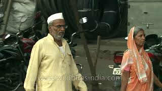 A very busy Panjarpola crossroad in Solapur, Maharashtra