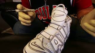 JOSHUA VIDES CARTOON SNEAKER, CUSTOM NIKE AIR UPTEMPO 97, 