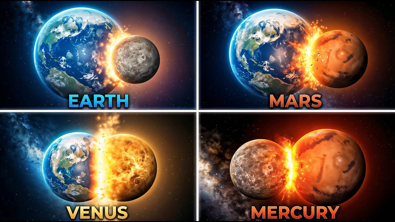 Earth vs Mars, Venus & Mercury | Universe Sandbox - YouTube