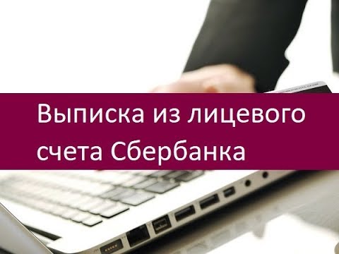 Выписка из лицевого счета Сбербанка. Варианты получения