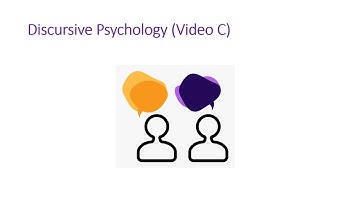 TOX7007 Week 5 Video C  Discursive Psychology
