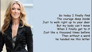 I Love You by Celine Dion (Lyrics)