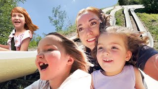 LONGEST SLiDE RiDE!! Moms Mountain Vacation! Hide n Seek with Navey! Dad makes a Beach Shark Movie