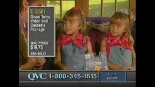 Olsen twins on shopping channel.Age 7.1993