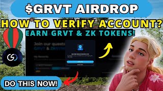 GRVT AIRDROP GUIDE HOW TO VEIRFY ACCOUNT EARN $GRVT & $ZK TOKENS! COMPLETE KYC