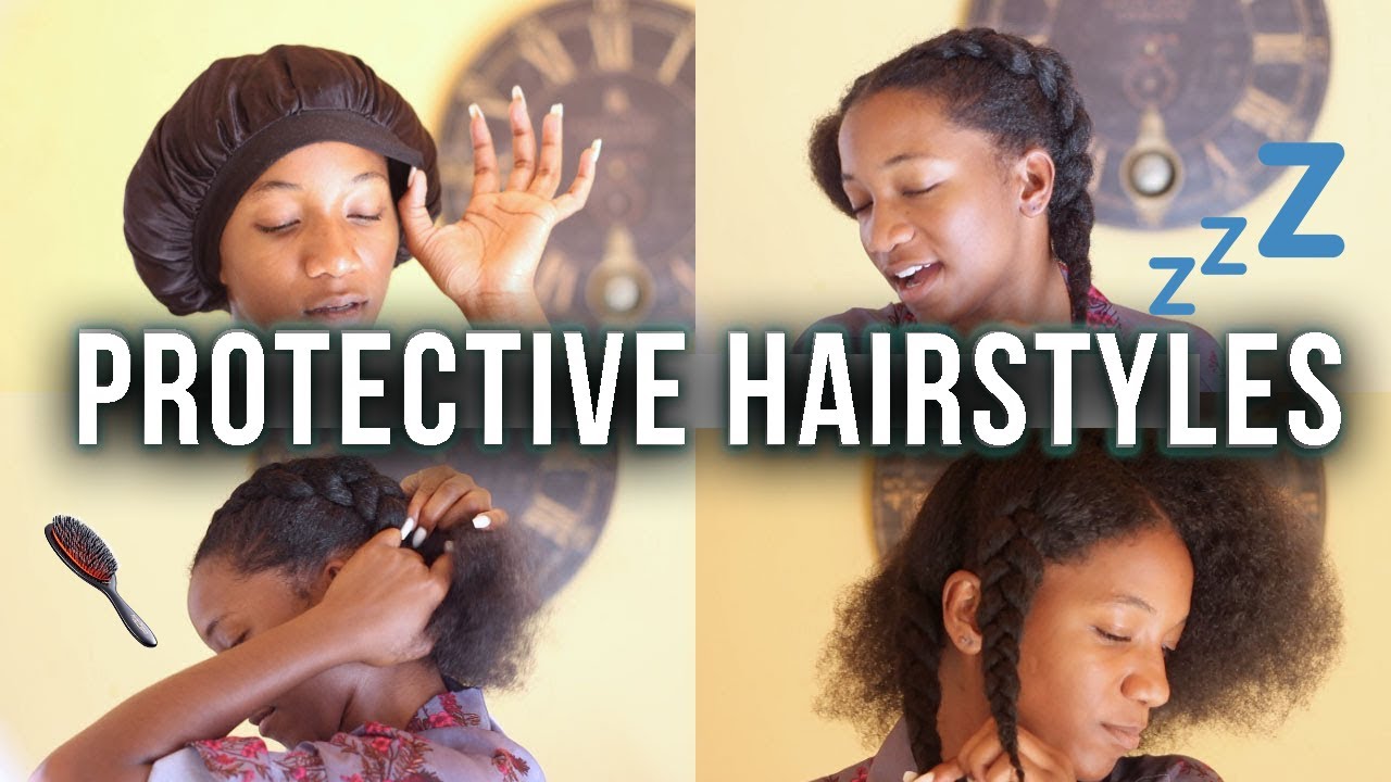 PROTECTIVE SLEEP HAIRSTYLES Haircare tips for healthy  beautiful hair   YouTube