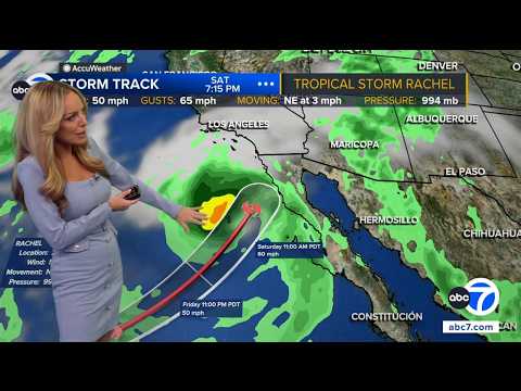 Tropical Storm Rachel bringing coastal flooding, 4-8 ft surf, rain to SoCal