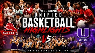 Special Olympics Unified Basketball | Waco High vs University Highlights