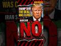 Iran said no to Trump's deal. here's how