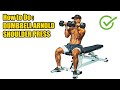 HOW TO DO DUMBBELL ARNOLD SHOULDER PRESS - 374 CALORIES PER HOUR - (Back Workout).