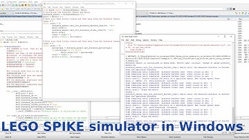 Instruction for python LEGO SPIKE simulator in Windows