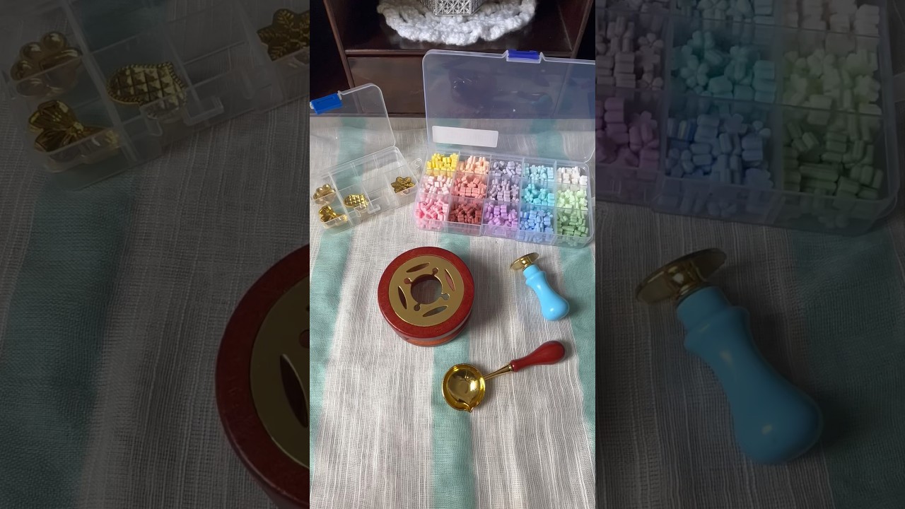 Asmr wax seal stamp kit Unboxing 