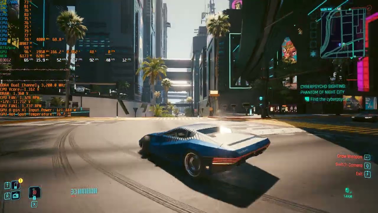 Cyberpunk 2077 - Update 2.0 - RTX 2070 - 1080P ULTRA - NATIVE