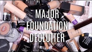 Major Makeup Declutter: Foundations & Concealers | Bailey B.