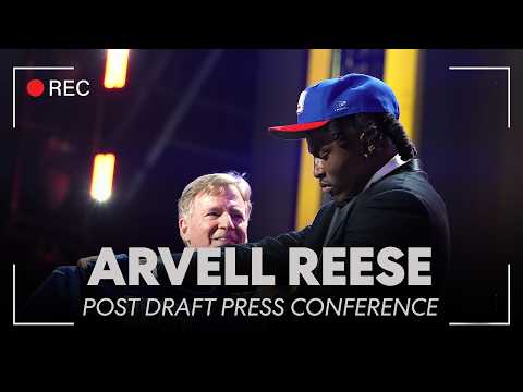 New York Giants draft pick Arvell Reese talks about his new team, rookie expectations and more