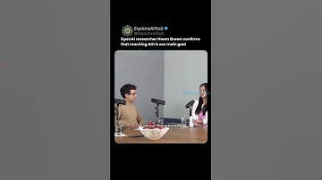 OpenAI researcher Noam Brown confirms that reaching AGI is our main goal #explore #ai #chatgpt #api