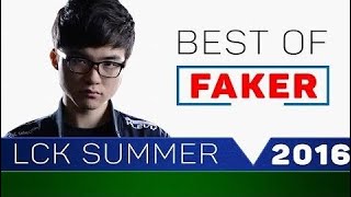 Best of Faker | LCK Summer 2016 - Moments and Memories