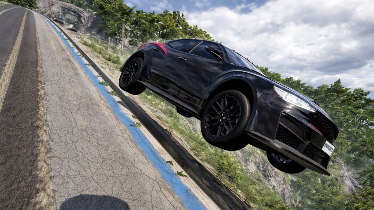 Vehicles vs a 2-Mile Downhill Run with No Brakes | BeamNG.Drive