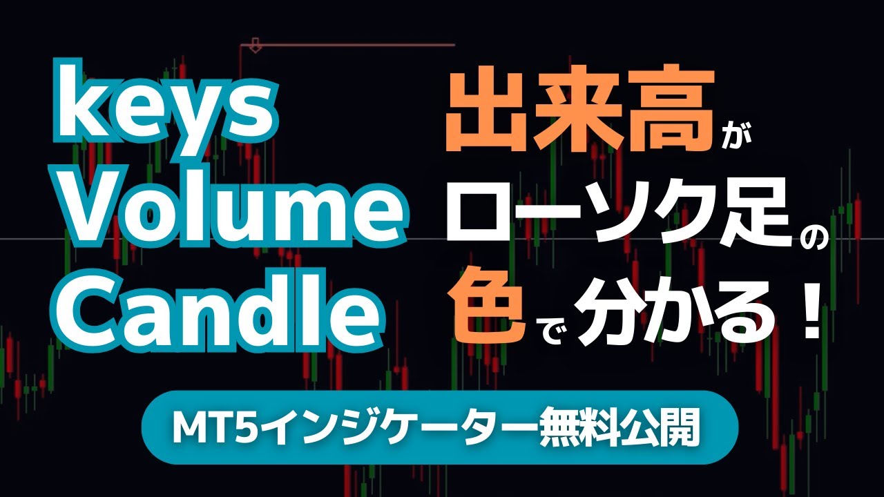 ボリューム（出来高・ティック数）の大きさをローソク足の色で表したMT5インジケーター | FXキーストン