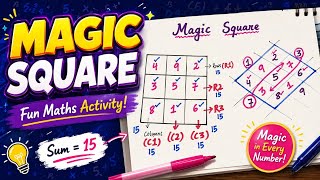 🔥 The Easy Trick Behind a 3×3 Magic Square! | Maths Puzzle 🧩🔢