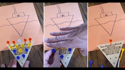 trick to beating triangle peg puzzle / @justinflom