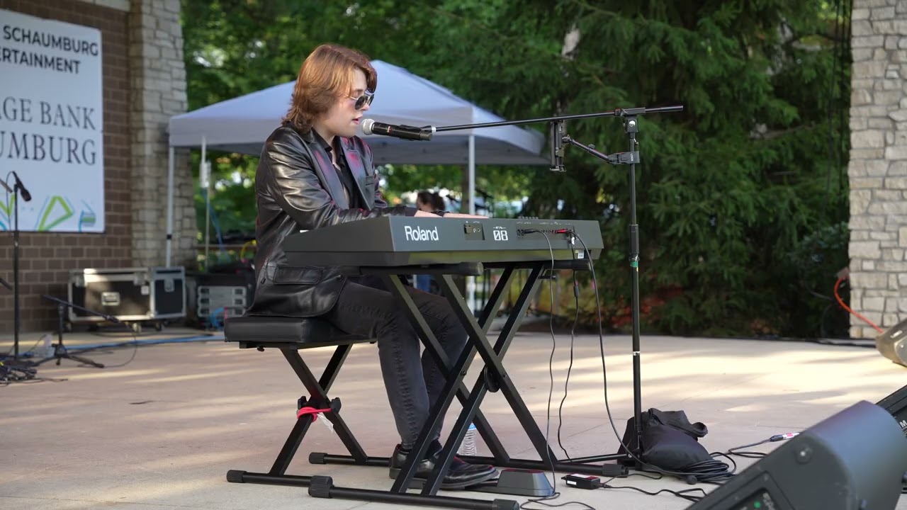 Robbie performing "For No One" at Septemberfest in Schuamburg, IL. on August  30, 2025