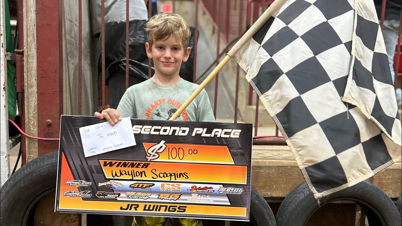 Waylon Scroggins wing kart feature 10/28/23 at the Ike Hamilton Expo Center in West Monroe
