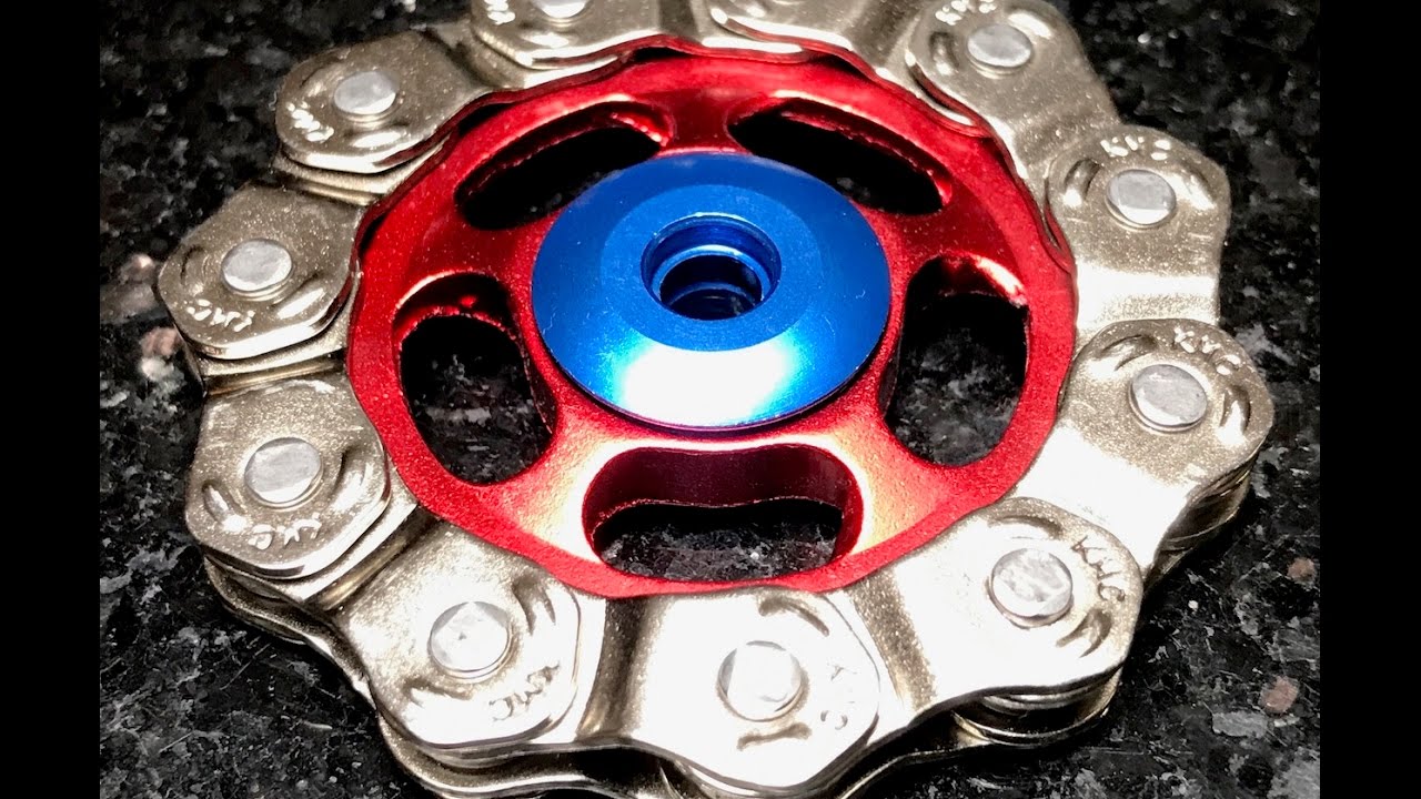 Fidget Spinner DIY - Easy Low Cost  - Bike Chain Jockey Gear Fidget Spinner